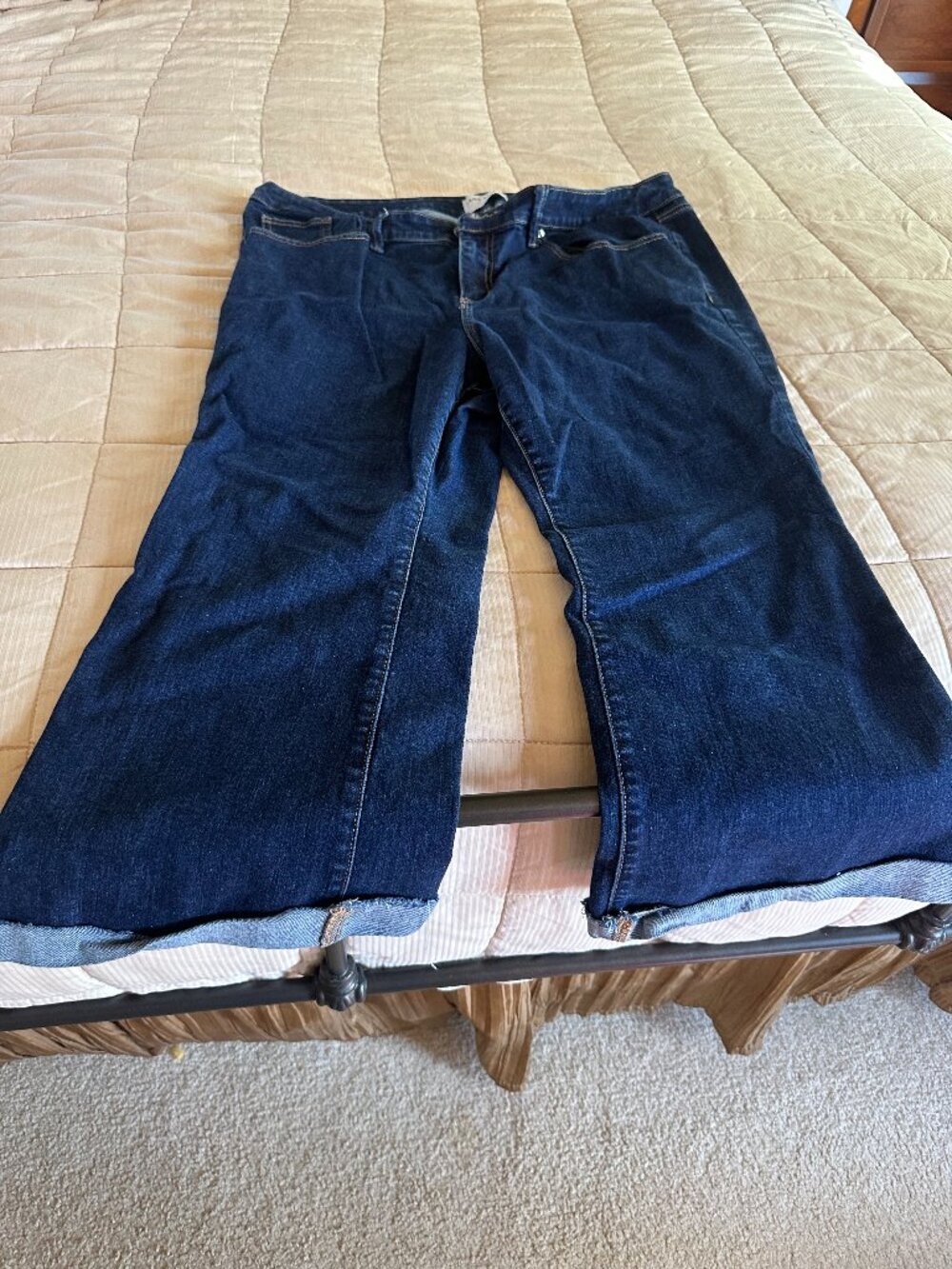 Lane Bryant Dark Wash Wide Leg Jeans Size 20 Plus Size